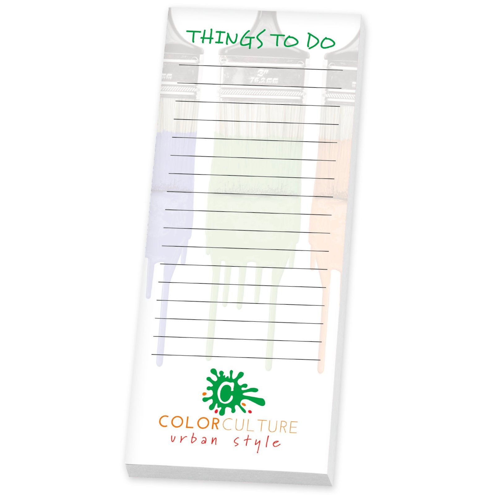 Front View of  Souvenir® Sticky Note™ 3" x 8" Pad, 50 sheet