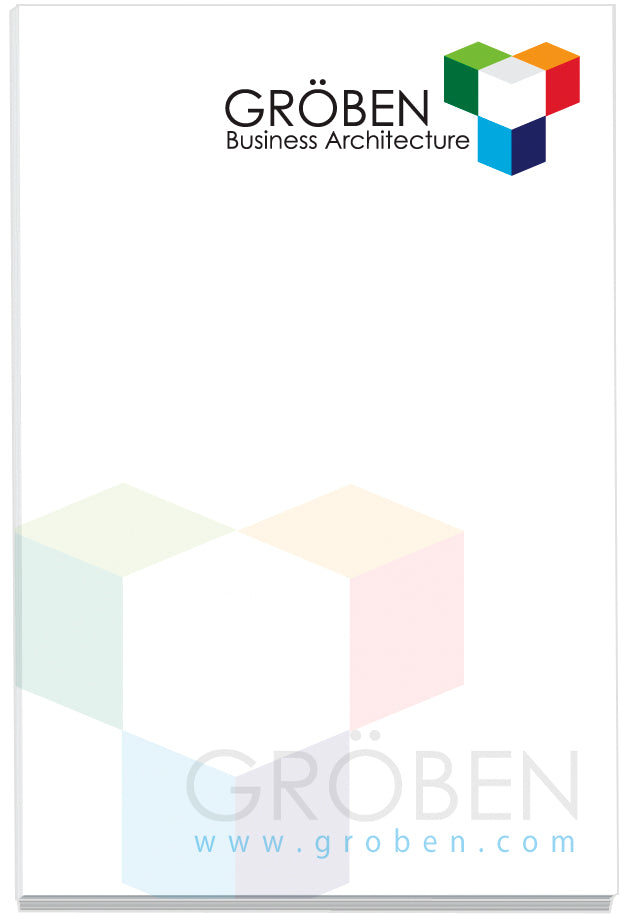 Front View of White Souvenir® Sticky Note™ 2" x 3" Pad, 25 sheet