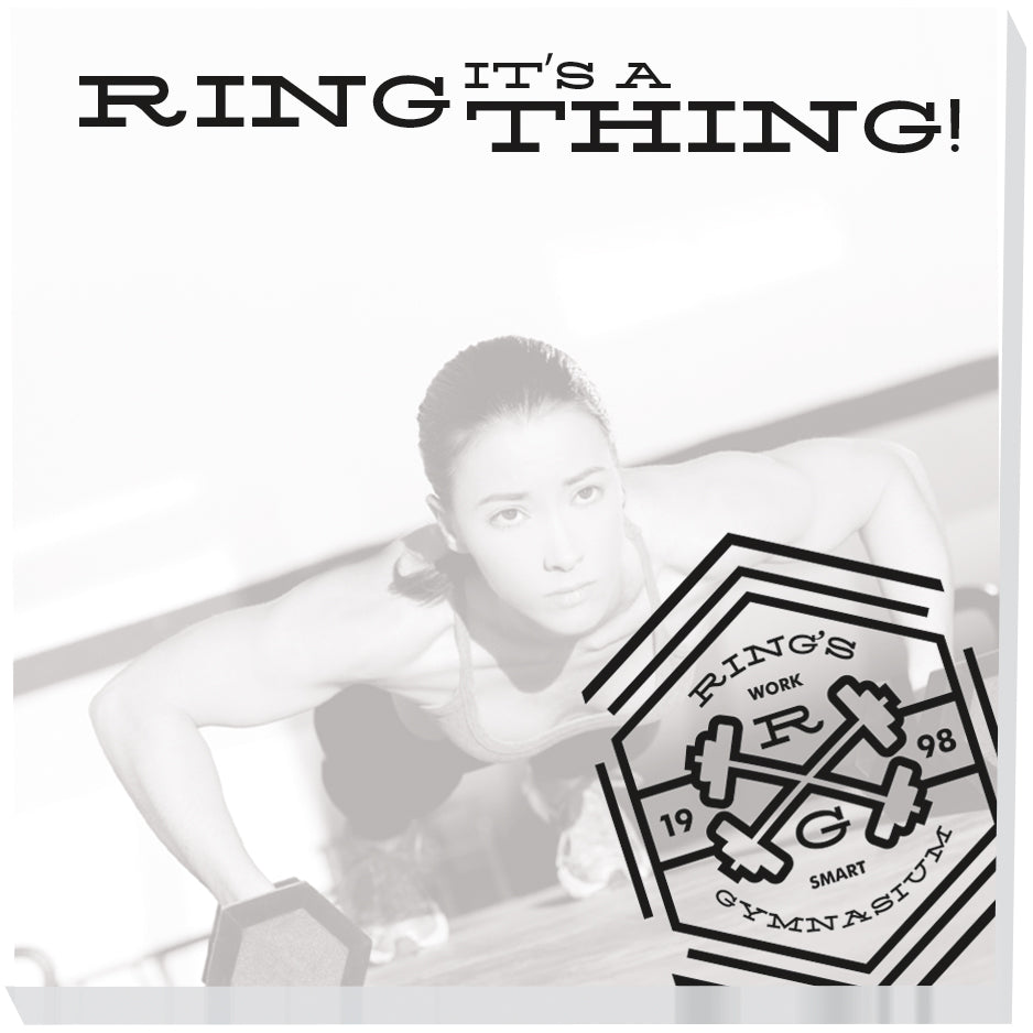 Front View of White Souvenir® Sticky Note™ 3" x 3" Pad, 25 sheet