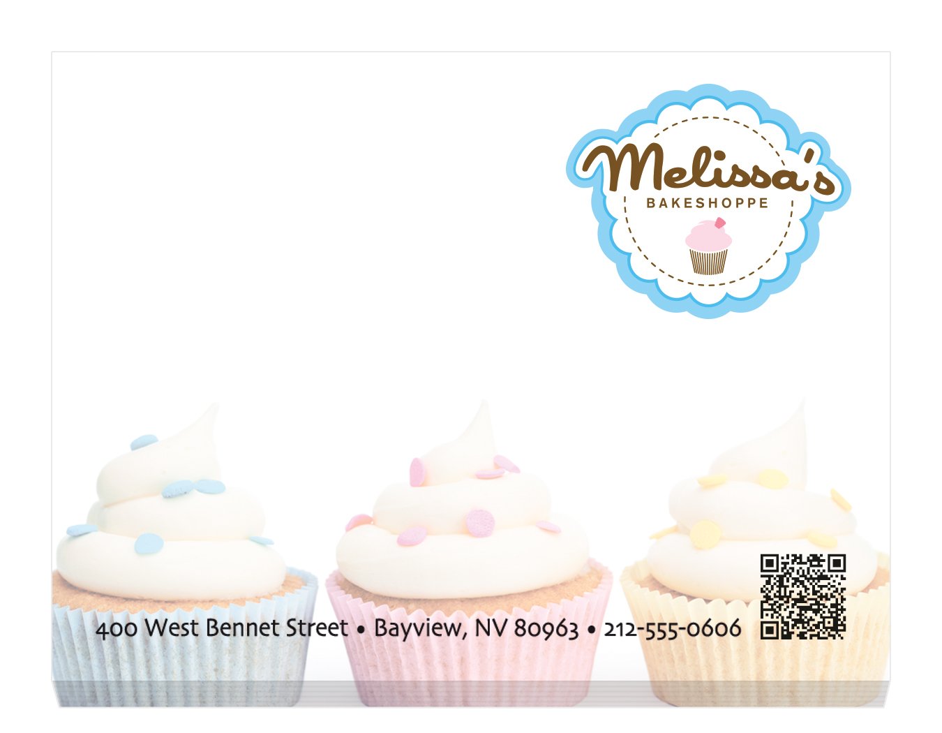 Front View of White Souvenir® Sticky Note™ 4" x 3" Pad, 25 sheet