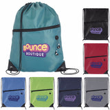 Front Zip Drawstring Backpack - The Pen Guy