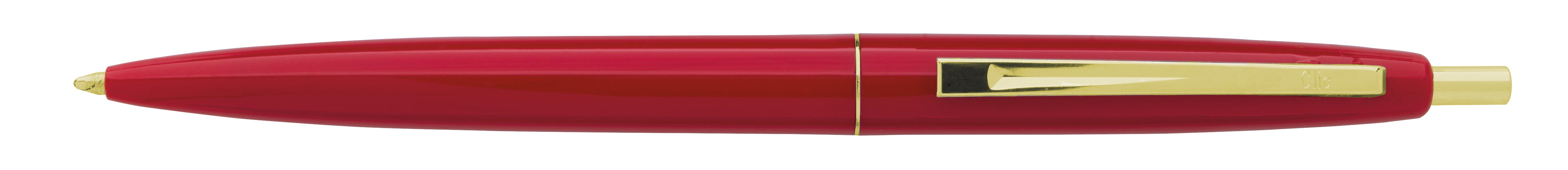 Red Clic™ Gold Pen plain