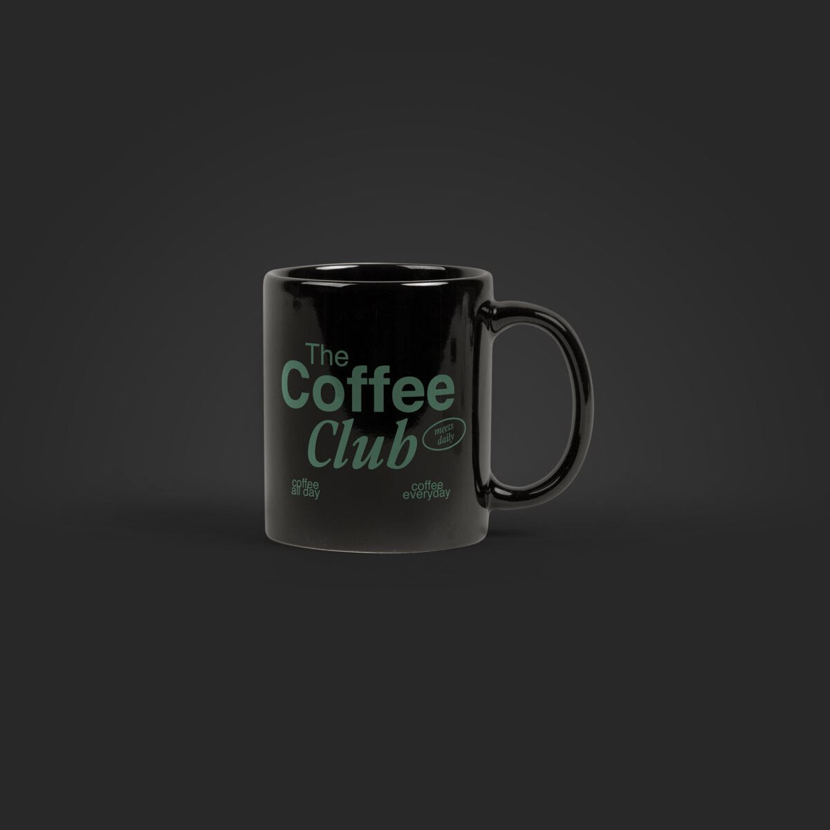 Simple Ceramic Mug 11oz - Black