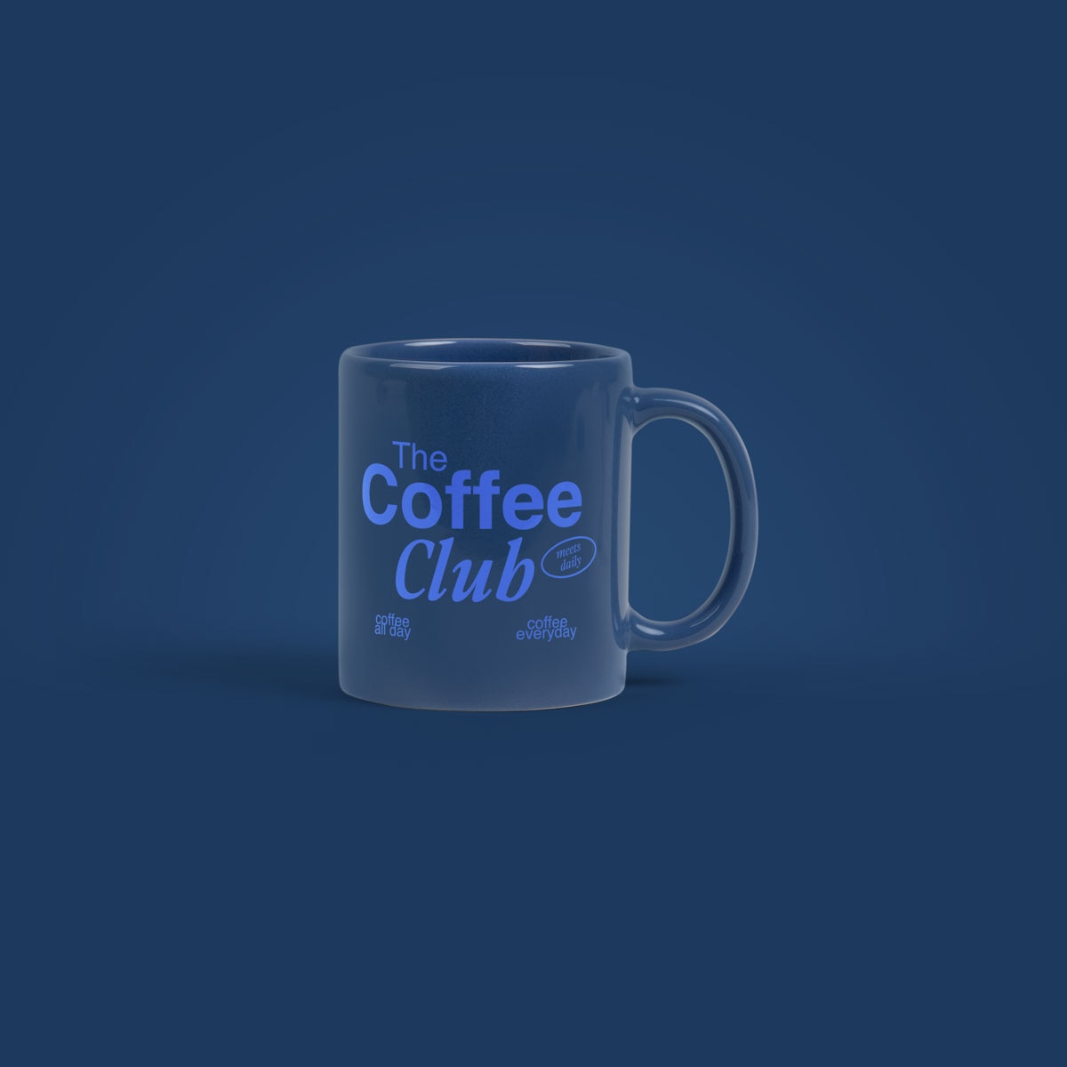 Simple Ceramic Mug 11oz - Classic Blue