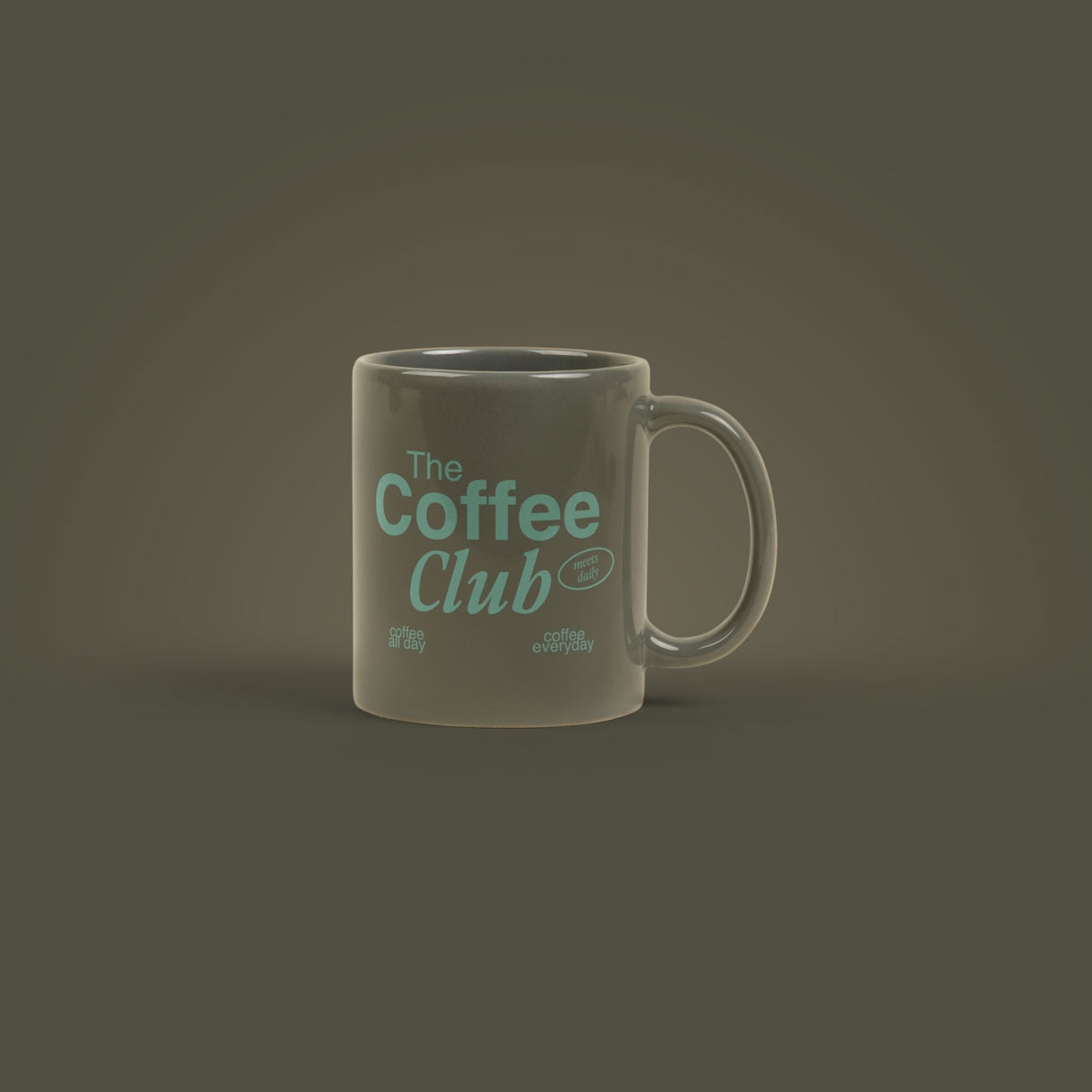 Simple Ceramic Mug 11oz - Dark Gray