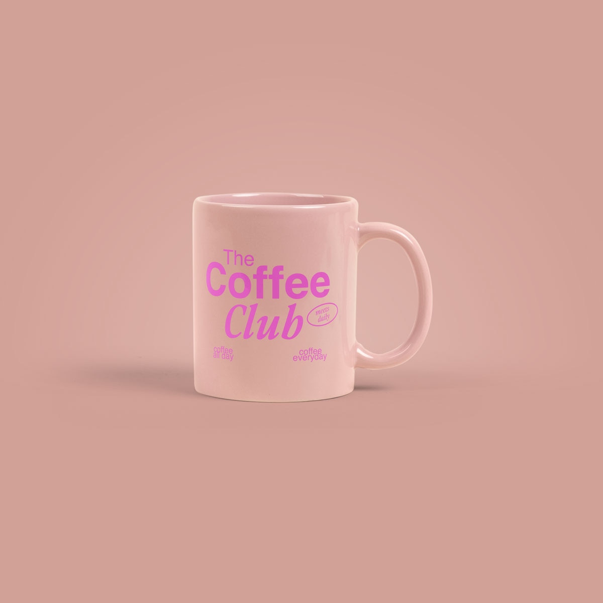 Simple Ceramic Mug 11oz - Light Pink