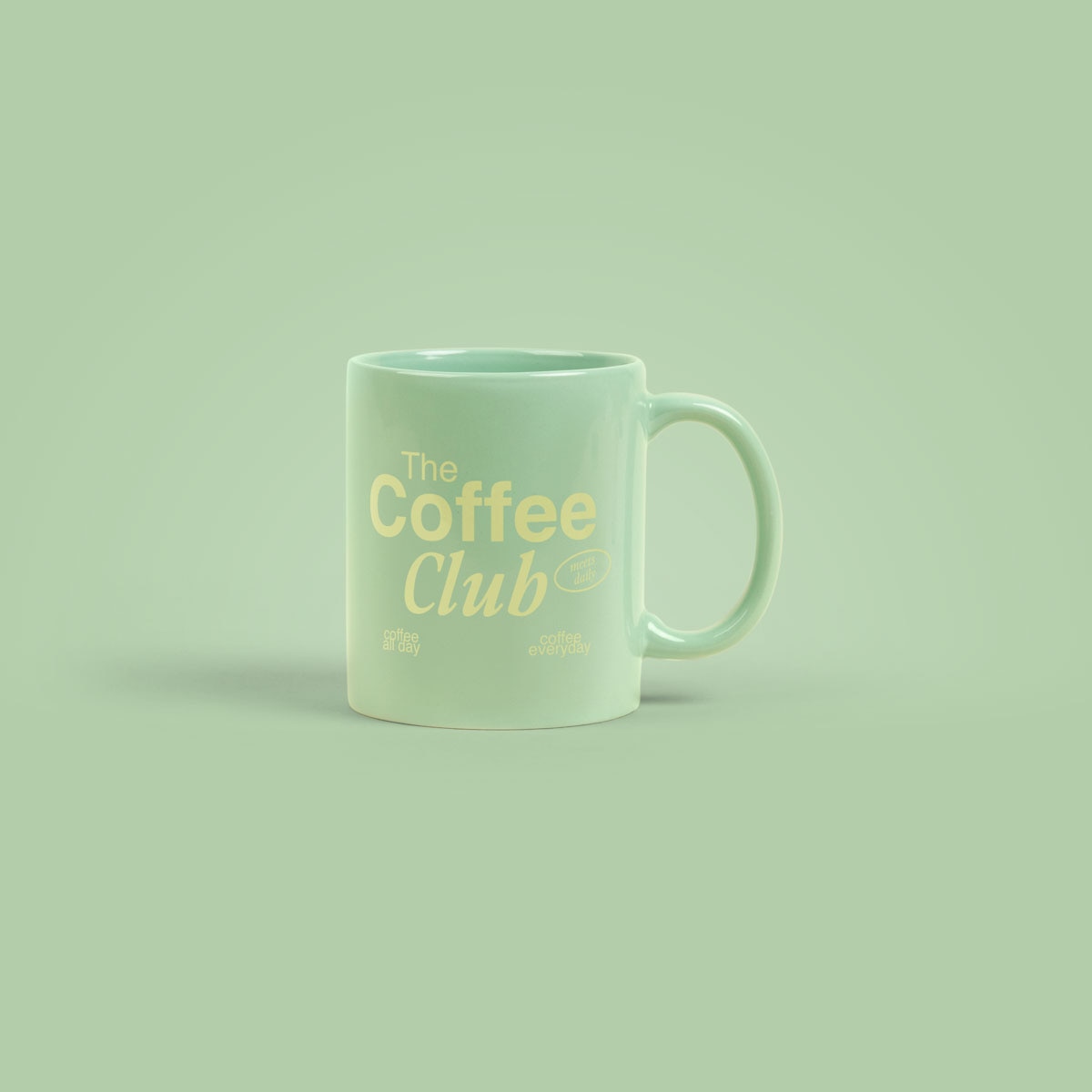 Simple Ceramic Mug 11oz - Mint