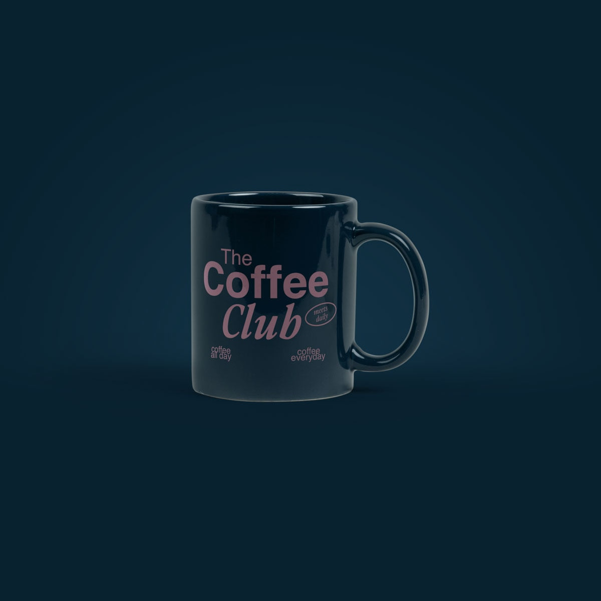 Simple Ceramic Mug 11oz - Navy