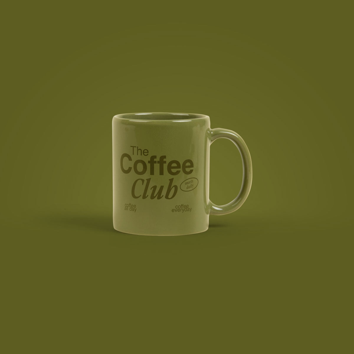 Simple Ceramic Mug 11oz - Olive
