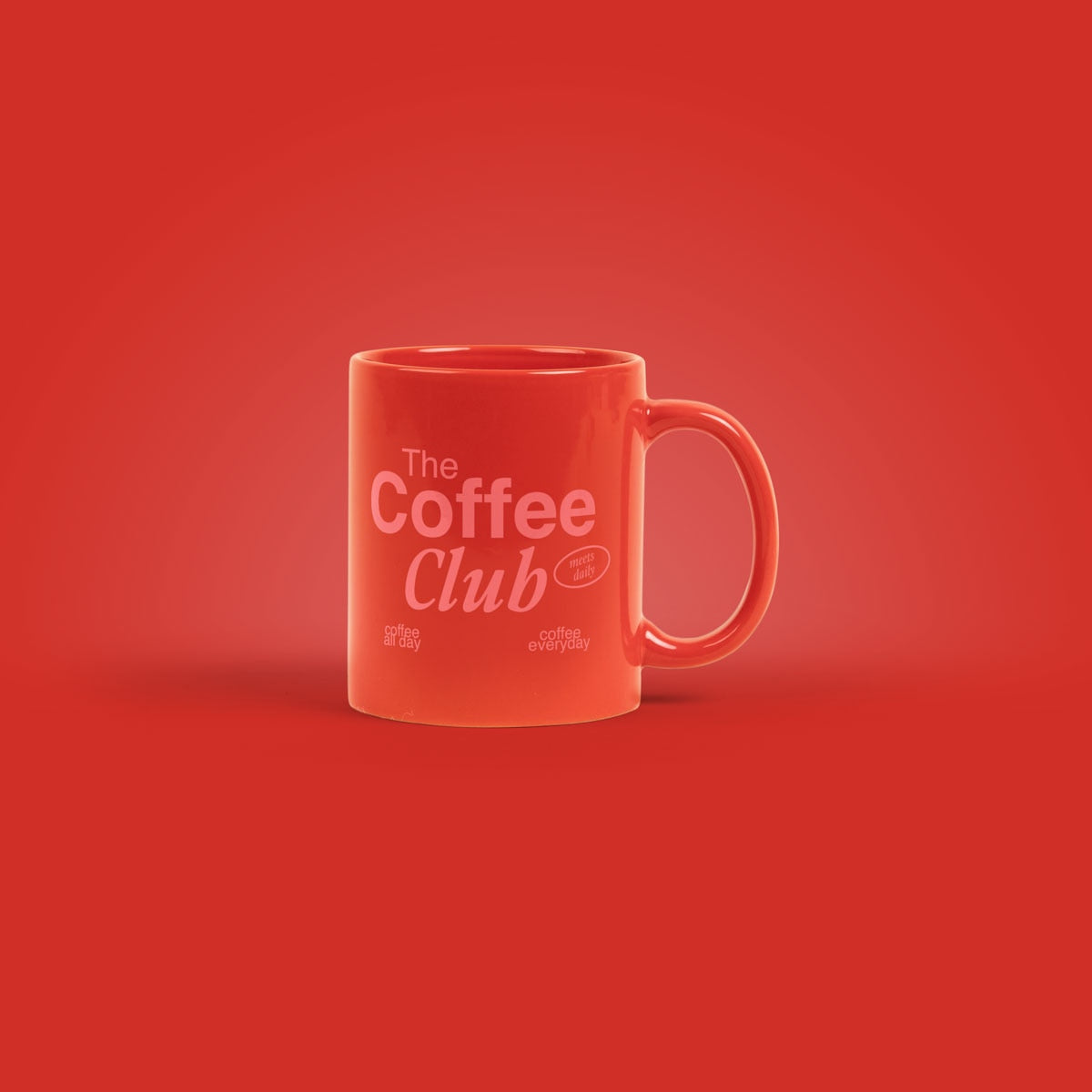 Simple Ceramic Mug 11oz - Red