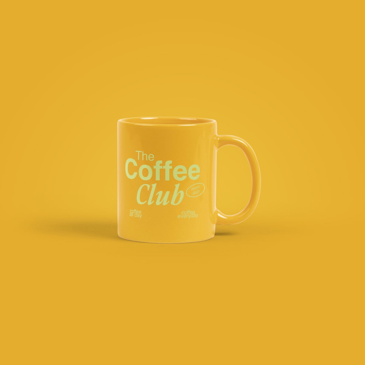Simple Ceramic Mug 11oz - Yellow