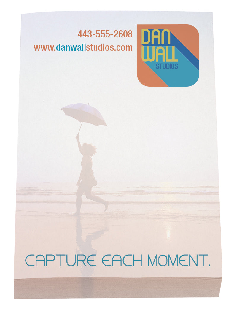 Top View of White Souvenir® Sticky Note™ 2" x 3" Pad, 50 sheet