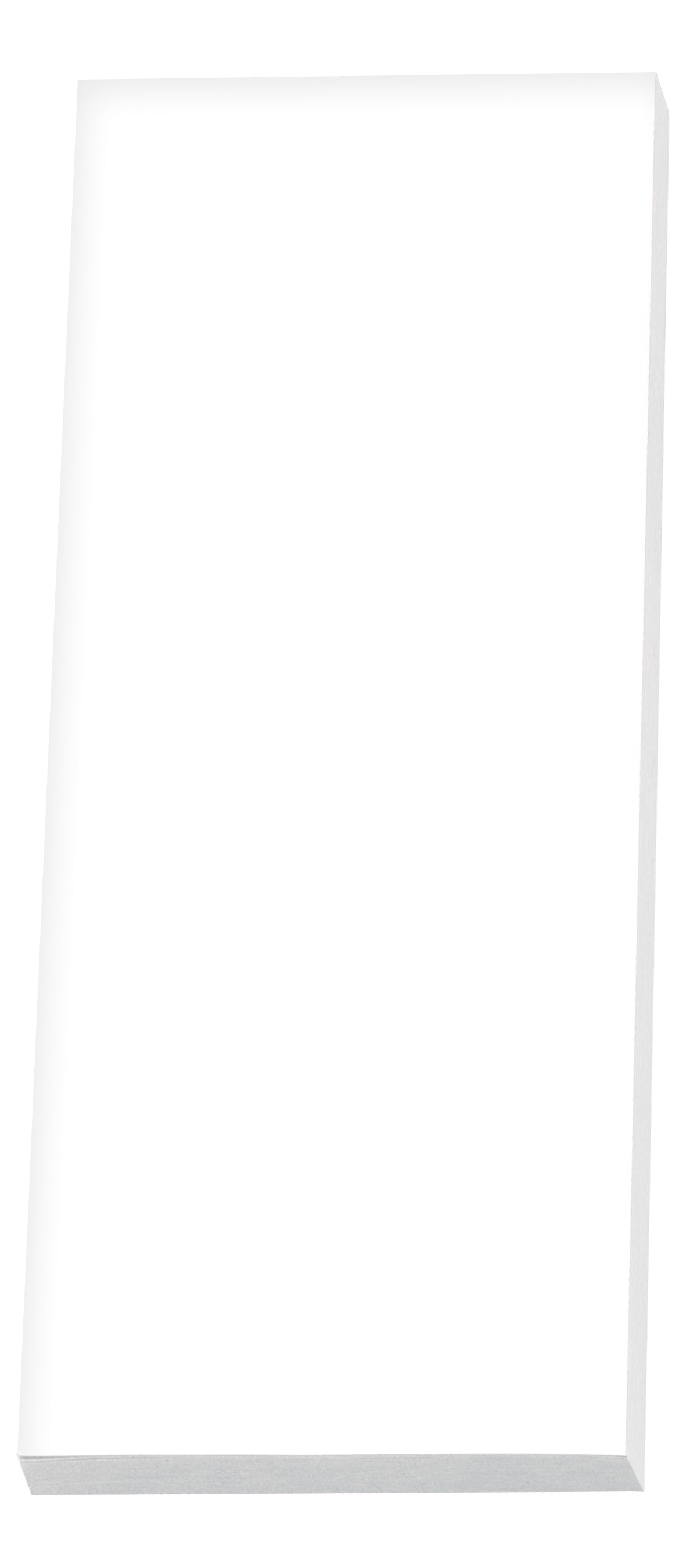 White Souvenir® Sticky Note™ 3" x 8" Pad with Magnet, 25 sheet plain