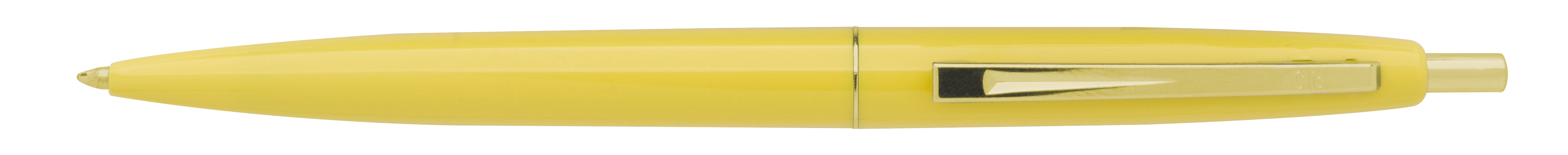 Yellow Clic™ Gold Pen plain